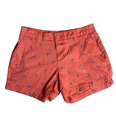 Magellan Women's Shorts Sz 2 Coral Sail Boat Print Chino • £18.21