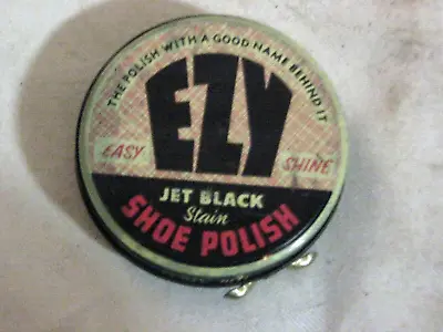 A Very Rare 1930's Ezy Jet Black Shoe Polish Tin By Ezywalkin Ltd Australia • $45