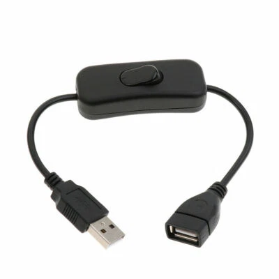 $4.55 • Buy 1x USB Male To Female Extension Cable With ON/OFF Switch Toggle Power Control