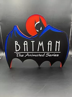 Batman The Animated Series Logo Sign Display | 3D Wall Desk Shelf Art • $15.99