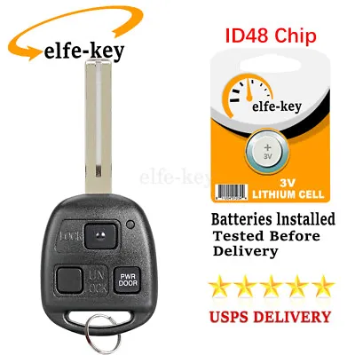 $14.89 • Buy For 2004 2005 2006 Lexus RX330 Remote Car Key Fob HYQ12BBT D-68 Chip Replacement