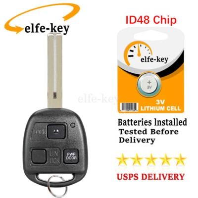 $14.89 • Buy For 2004 2005 2006 Lexus RX330 Remote Car Key Fob HYQ12BBT D-68 Chip Replacement