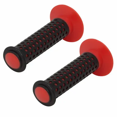 Fenix Dot Handlebar Grips BMX Cruiser Chopper Bike Bicycle Black/Red 120mm Grips • $12.99