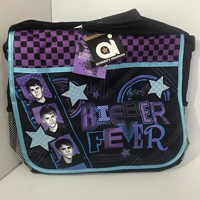£24.71 • Buy Justin BIEBER Large Messenger Bag Justin Bieber 15 X11  Book Bag Pockets 