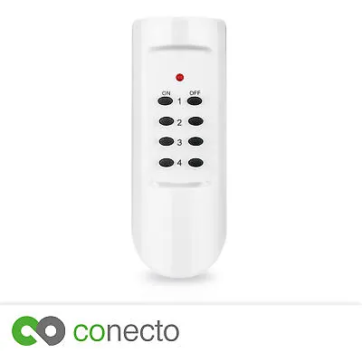 £3.54 • Buy Radio Remote Control Radio Power Sockets Set RC 4-Kanal White