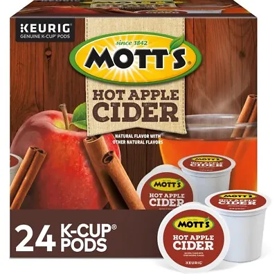 Motts Hot Apple Cider Keurig K-Cup Pod 24 Count • $27.99