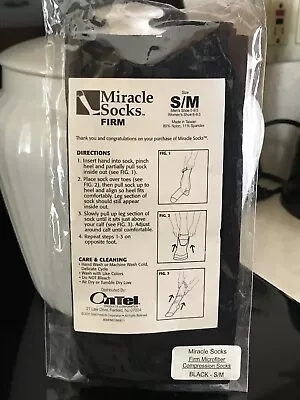 Ontel Miracle Socks SM  (Black). NEW IN PACKAGING • $10