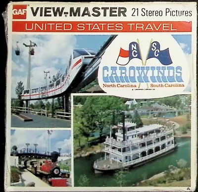 Scarce A894 Carowinds North & South Carolina Theme Park View-master Reels Packet • $70