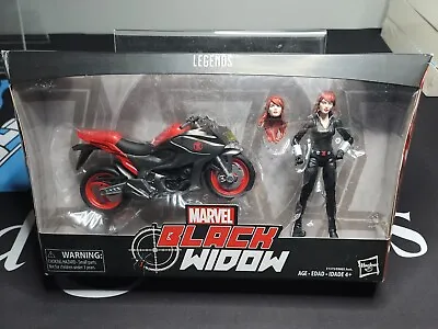 Marvel Legends Series BLACK WIDOW With Motorcycle NEW And SEALED • $27