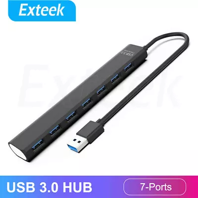 Multi USB 3.0 Hub 7-Port High Speed 5Gbps Slim Compact Expansion Smart Splitter • $12.99