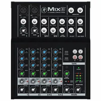 Mackie Mix8 8-Channel Compact Studio Mixer • £112.60