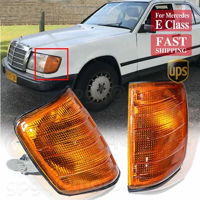 $26.99 • Buy Front Corner Amber Turn Signal Lights For Mercedes E Class W124 E300 1985-1995