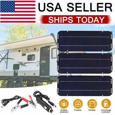 3Sets Solar Panel 12V Trickle Charger Battery Charger Kit Maintainer Boat Car RV • $29.99