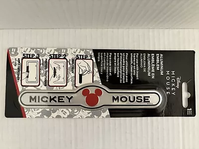 Disney Mickey Mouse License Plate Aluminum Emblem NEW • $4.99