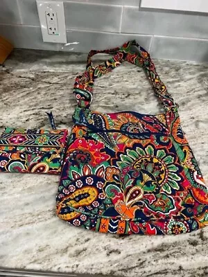 Vera Bradley Crossbody Purse And Matching Wallet Multicolored • $25