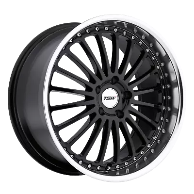 Tsw Silverstone 18x8 5x114.3 40et 76.1cb Gloss Black W/ Mirror Cut Lip Wheel • $296