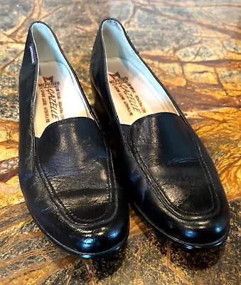 Mephisto Gazelle Black Leather Wedge Shoe US 8 • $35