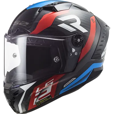 £419.99 • Buy Ls2 Ff805 Thunder Carbon Fibre Acu Gold Full Face Motorcycle Crash Helmet Supra
