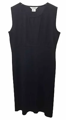 Misook Sheath Dress Sleeveless Acrylic Black - Women Size M • $19.99