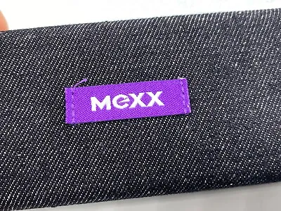Mexx Glasses Case Hard Black Frames Denim Cover Medium • $27.56