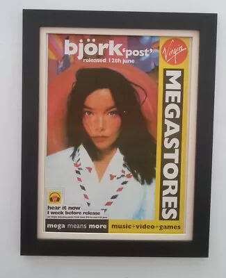 £69.95 • Buy BJORK*Post*1995*ORIGINAL*POSTER*AD*QUALITY FRAMED*FAST WORLD SHIP