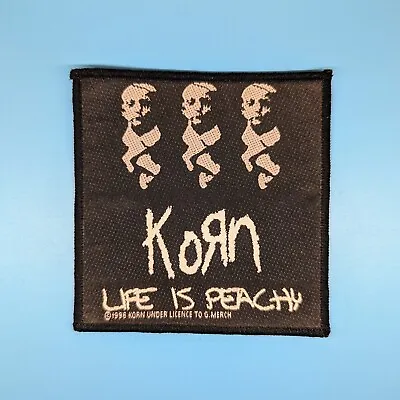 Korn Life Is Peachy 1998 Official Woven Vintage Patch Metal Band  • $20
