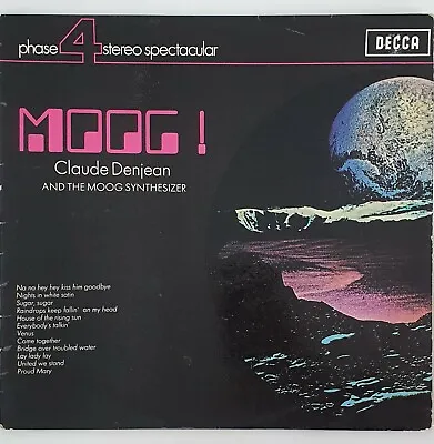 $34.95 • Buy Vintage Claude Denjean & The MOOG Synthesizer Vinyl 12  LP Record PFS4212 1970s