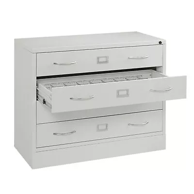 Global Industrial 37 W Media Cabinet 4 Drawer Putty • $632.24