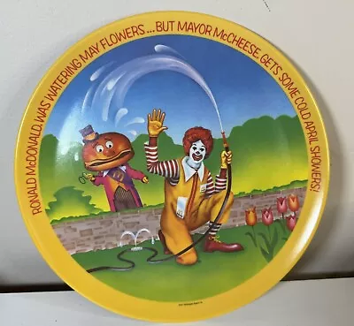 1977 Ronald McDonald Multicolor Melamine 10-in Plate Vintage McDonald’s • $19.95