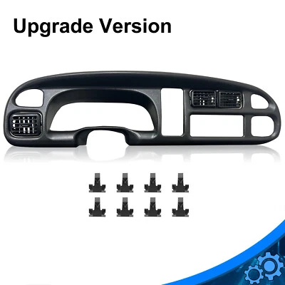 $41.50 • Buy Dash Board Bezel Cover Instrument W/Vents Fit For 98-02 Dodge Ram 1500 2500 3500