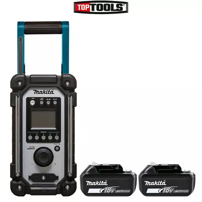 Makita DMR116 14.4 -18V Li-Ion LXT Cordless Jobsite Radio With 2 X 5Ah Batteries • £249.06