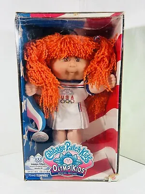 VTG 96 Cabbage Patch Kids Tennis Special Edition Katelyn Tiffany Olympikids Doll • $116.19