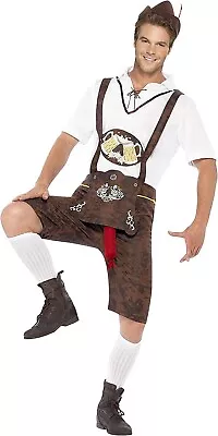 £19.99 • Buy Smiffys Brad Wurst Costume Medium 38-40  Oktoberfest Fancy Dress Up Lederhosen 