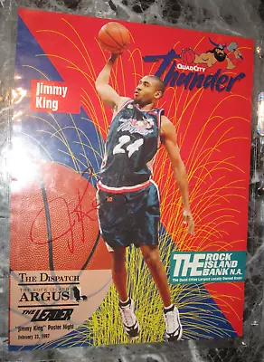 Jimmy King Autograph Auto Signed 8.5 X 11 In. AD Michigan Wolverines Fab 5 • $9.90