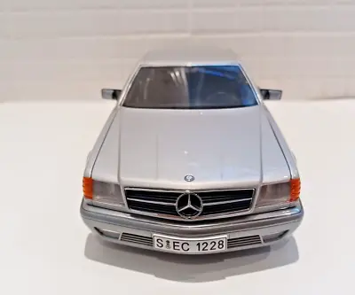 1/18 Autoart Mercedes Benz 500 SEC Silver Rare Model Car Boxed • $554.92