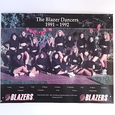 Vintage Portland Trail Blazer Girls Dancers Poster Basketball 91-92 NBA 16x20 • $26.99