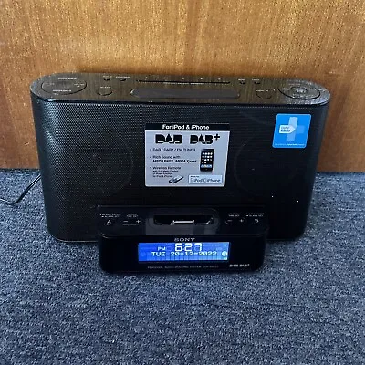 $59.99 • Buy Sony XDR-DS12iP DAB+ Digital FM Radio Alarm Clock 30-pin IPod Dock