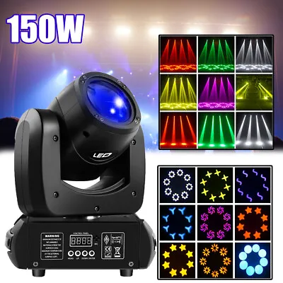 150W LED Moving Head Lights 8Prism RGBW Gobo Beam Stage Spot Light DJ Disco DMX • $109.99