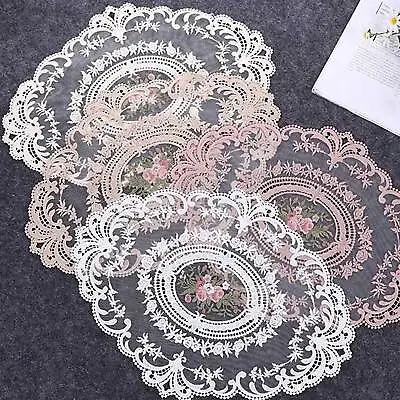 £6.99 • Buy Vintage Lace  Placemats Embroidery Lace Table Mats For Tea Table Furniture Decor