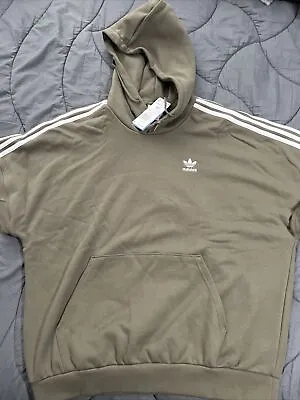 New Men’s Adidas Olive Short Sleeve Hoodie -small • $38
