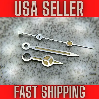Silver  Vintage Merc  Hands For Seiko NH35NH367s267s36 SKX007Green Lume  • $17.99