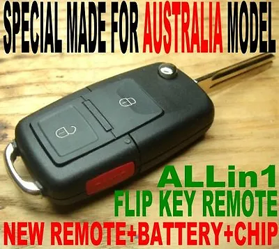 Euro Style Flip Key Remote For 2001-2004 Ford Escape Transponder Chip Fob #19td1 • $54.44