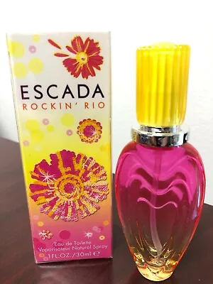 ** VINTAGE ** ESCADA ROCKIN' RIO By SCANNON S.A 1.0 Oz / 30 ML EDT Spray Sealed • $59.99