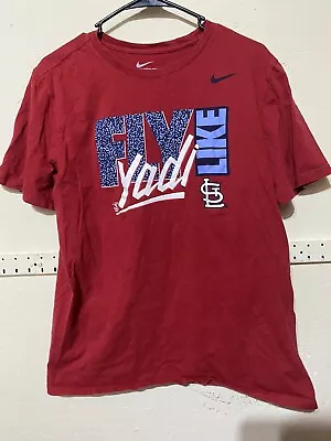 Yadier Molina Nike Fly Like Yadi Shirt Medium St. Louis Cardinals Mlb • $14.43