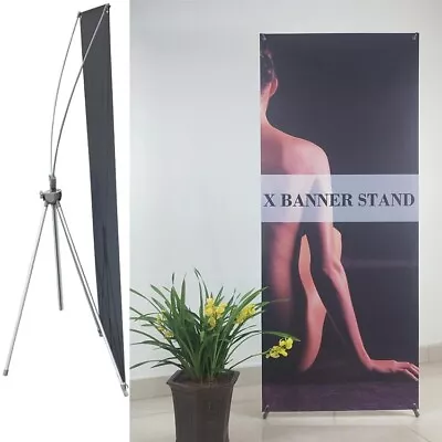 Adjustable Premium X Banner Stand 24 X63  To 30 X72  With Carrying Bag • $26.99