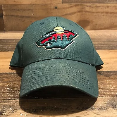 Minnesota Wild Hat Strapback Cap Mens Green NHL Hockey Fan Casual Fading - READ • $24.88