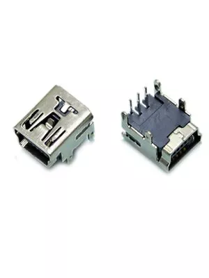 10Pcs Mini USB Type B 5-Pin Female Socket Right Angle DIP Jack Connector Plug-in • $9.80