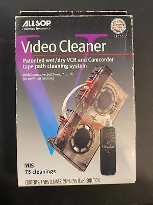 Allsop 61000 4-in-1 Wet/Dry VCR & Camcorder Tape Path Head Video Cleaner • $14.95