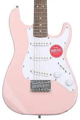 Squier Mini Strat Electric Guitar- Shell Pink With Laurel Fingerboard • $189.99