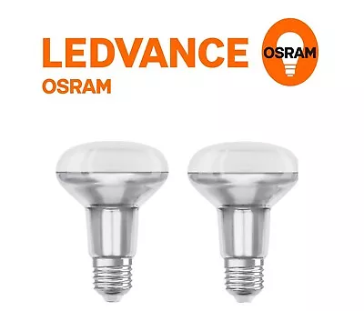 $19 • Buy Osram LED 9.1 Watt (100W) R80 670 Lumen Warm White  E27 Bulb Twin Pack
